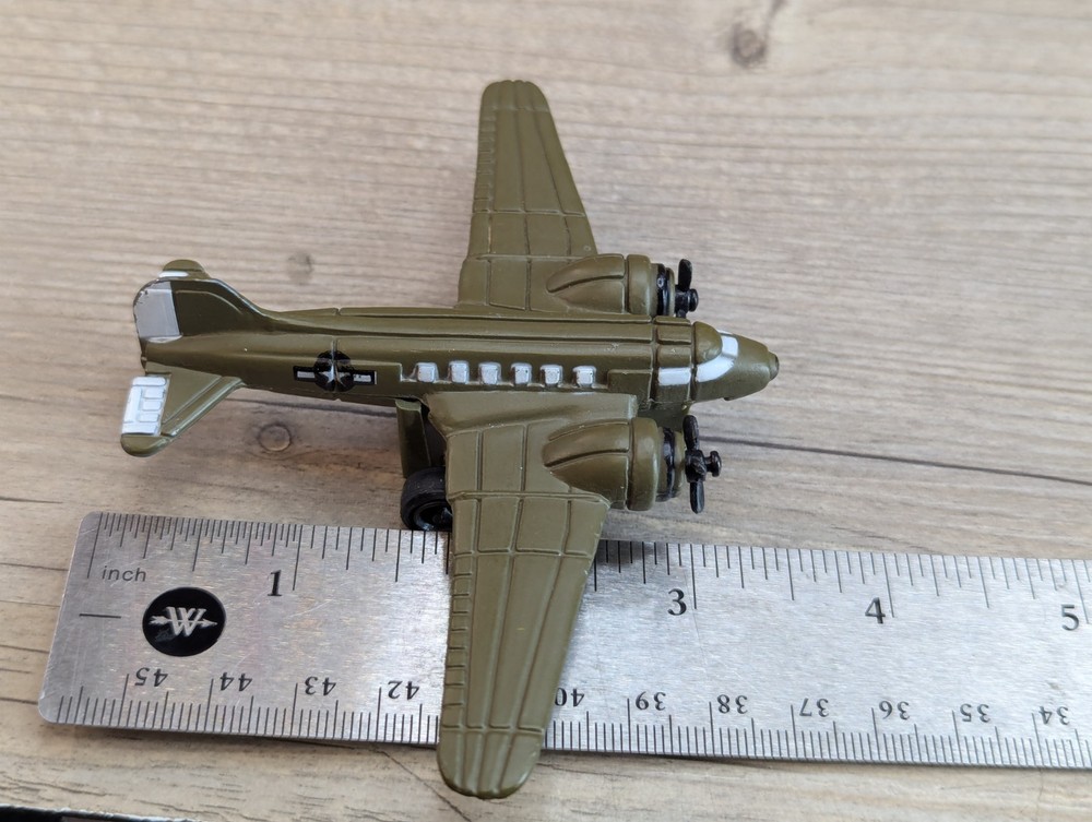 Dakota C-47 Skytrain Pull Back Model Plane Diecast 3.5" x 5"