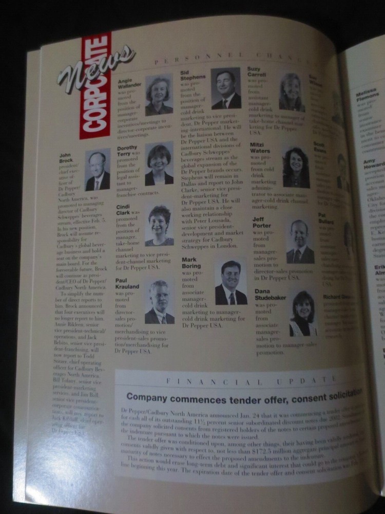 DR PEPPER CLOCK DIAL SPRING 1996 MAGAZINE