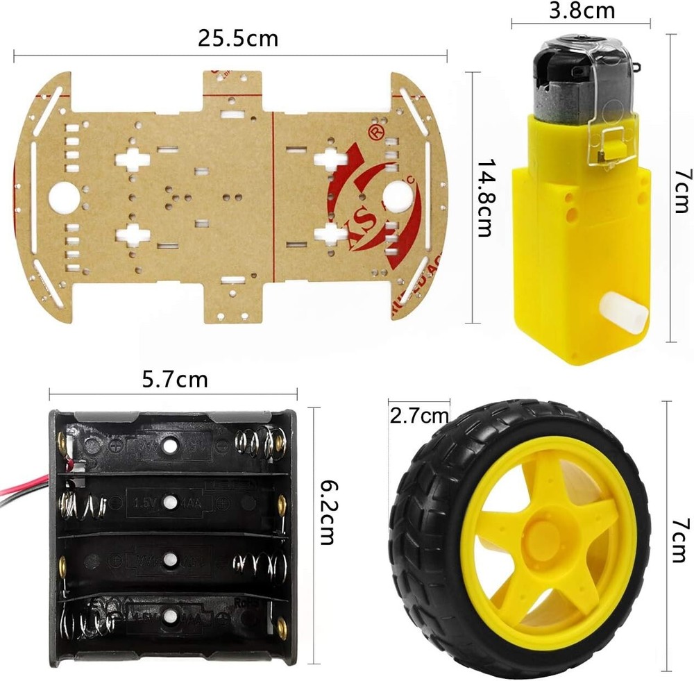 DIY Robot Smart Car Chassis Kit for Arduino - Educational Toy with Speed Encoder
