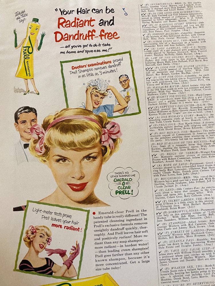Prell Shampoo, Vintage Print Ad
