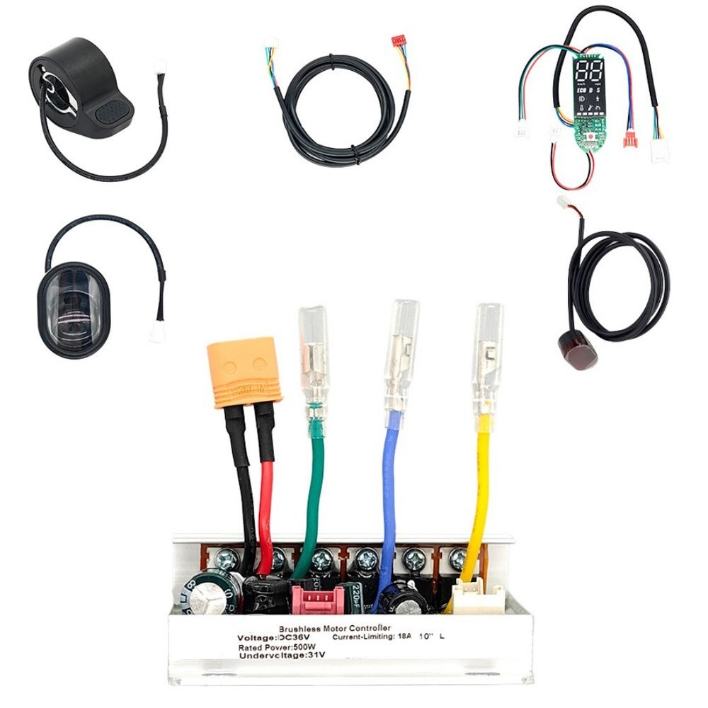 Electric Scooter Controller Set 36V 500W With LED Display And Accelerator
