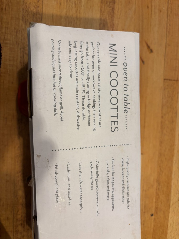 Sur la Table Stoneware mini cocottes--gorgeous!!!