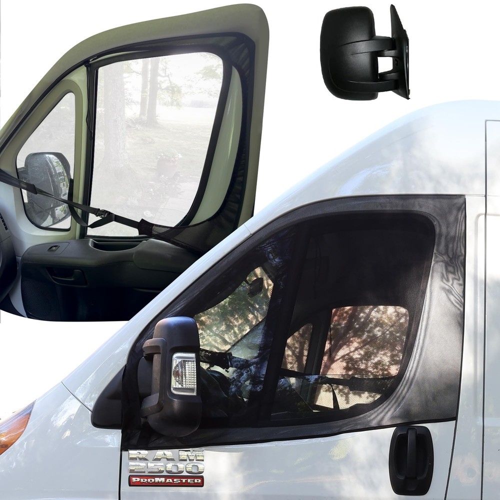 Living in a Bubble Magnetic Bug Screen for Front Doors (Pair), Compatible wit...
