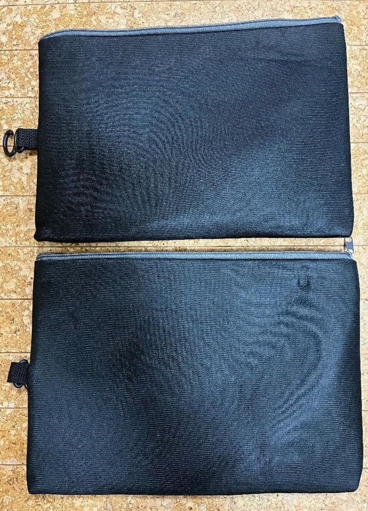 Inner Bag, Pouch Case, Flat, B5 Size, Black, 2 Pieces
