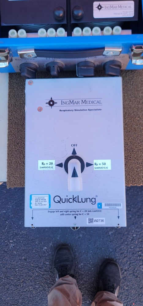 Pre-Owned IngMar Model SB 2000 Dual Compartment Lung Test Demo Simulator