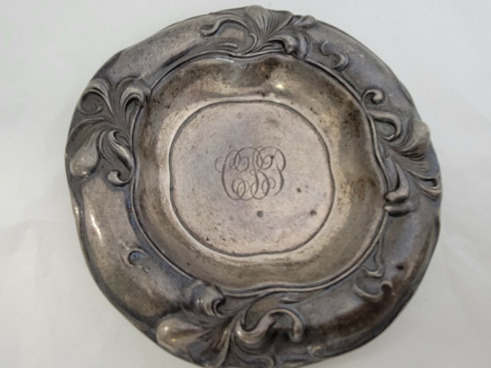 GORHAM STERLING SILVER ART NOUVEAU DISH