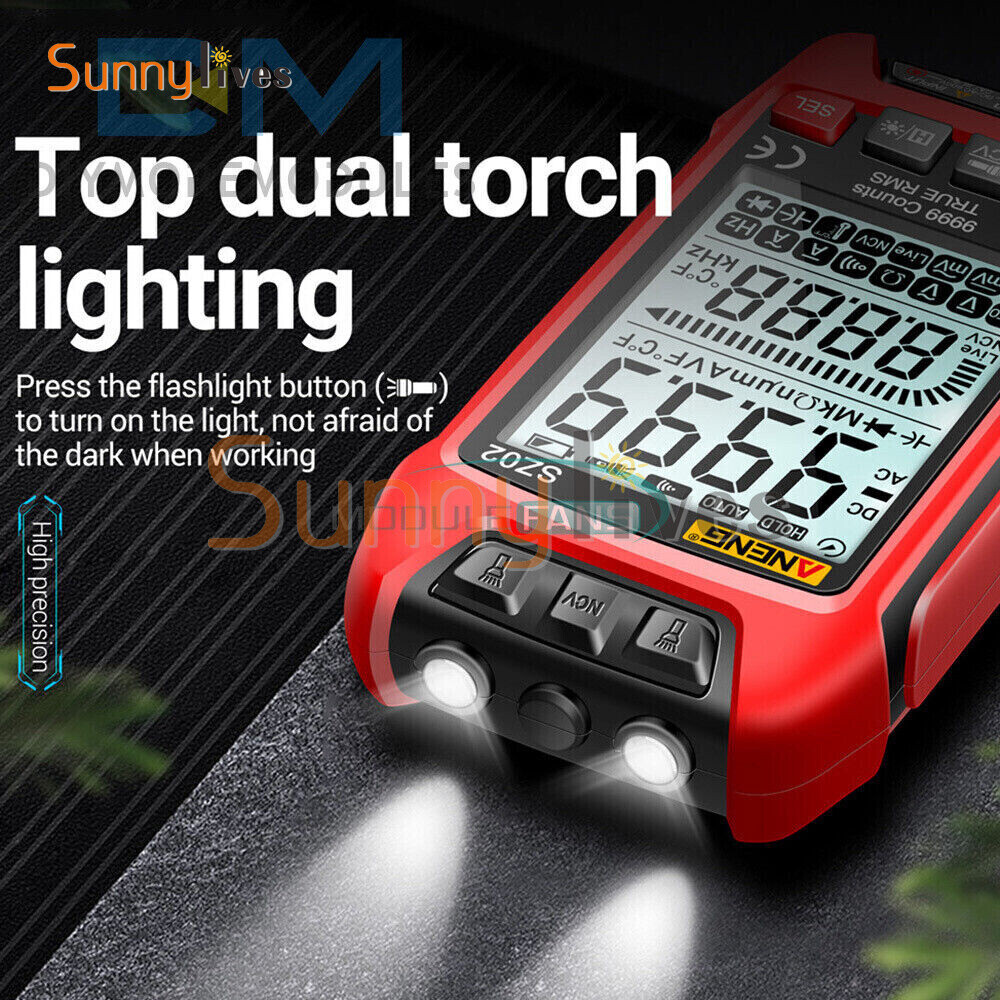 Digital Multimeter Voltmeter Resistance Capacitance Temp Transistor Tester Meter