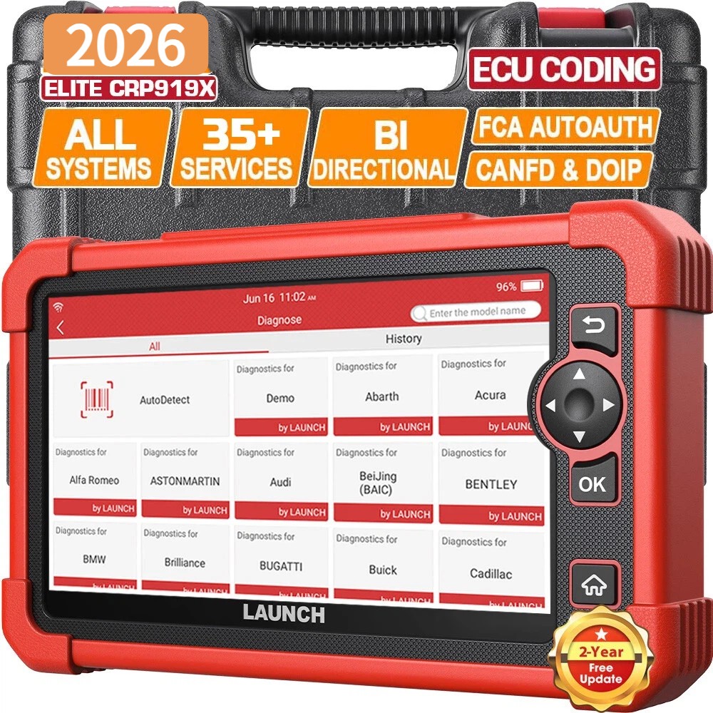 LAUNCH CRP919X Car Diagnostic Scan Tool OBD2 Scanner Bidirectional 35+ Services
