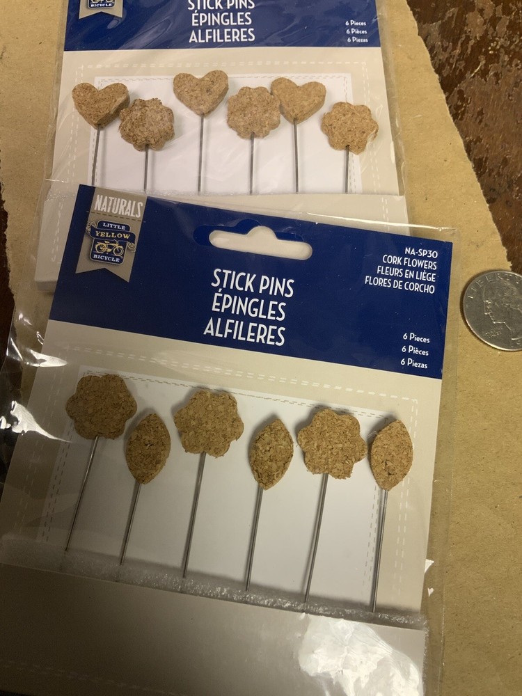 Crafts Stick Pins Cork