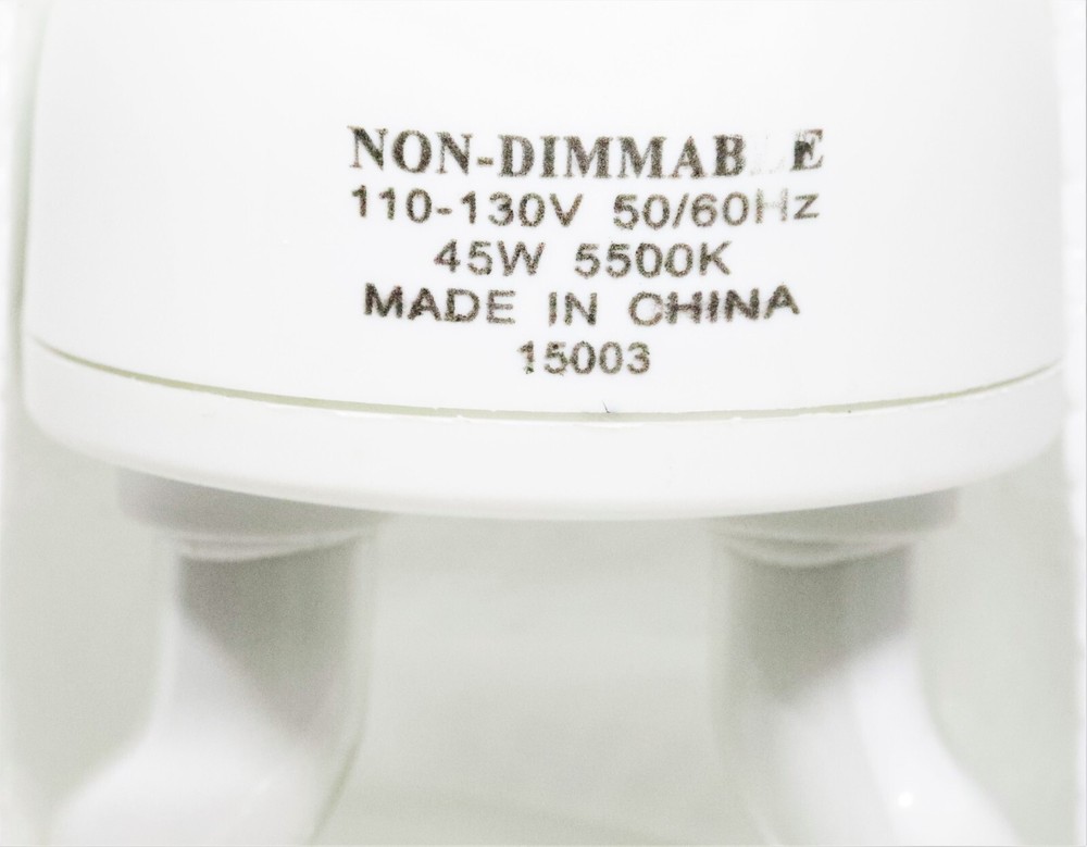 Compact Fluorescent (CFL) Bulb 45W Non-Dimmable Daylight Balanced
