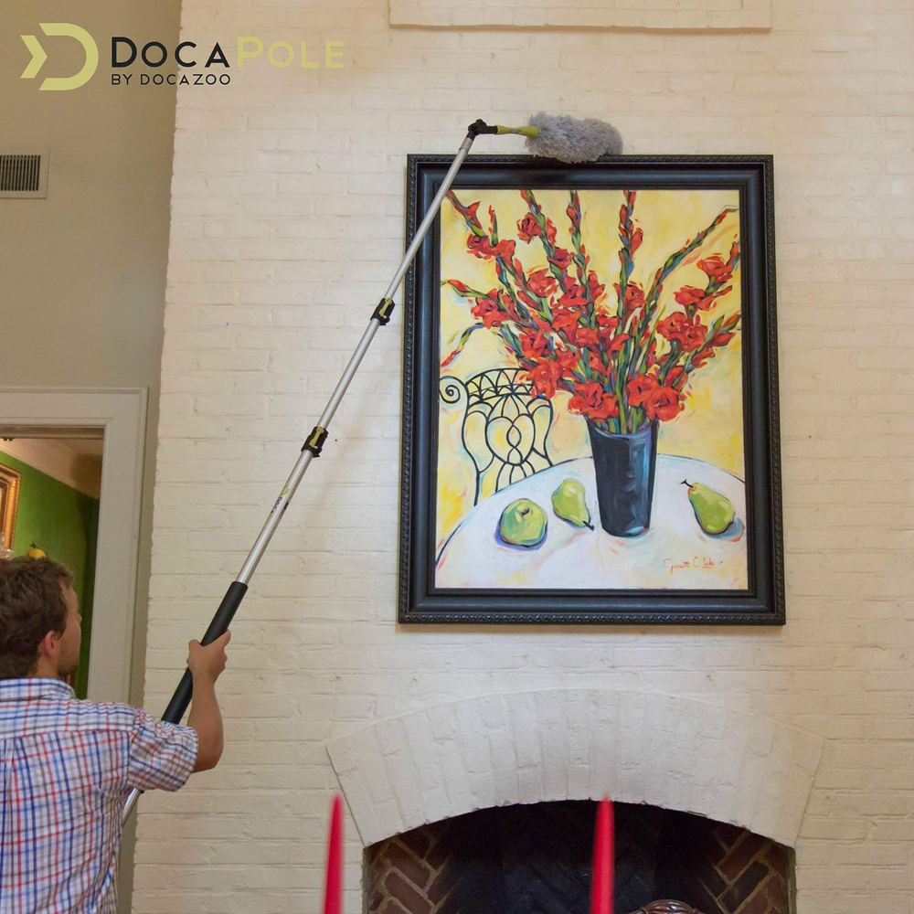 Telescoping Extension Pole Light Bulb Changer Paint Roller Duster Pole Cleaning