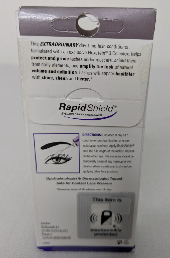RapidShield Rapid Eyelash Daily Conditioner 4 ml 0.135 Fl oz Hexatein 3 Complex