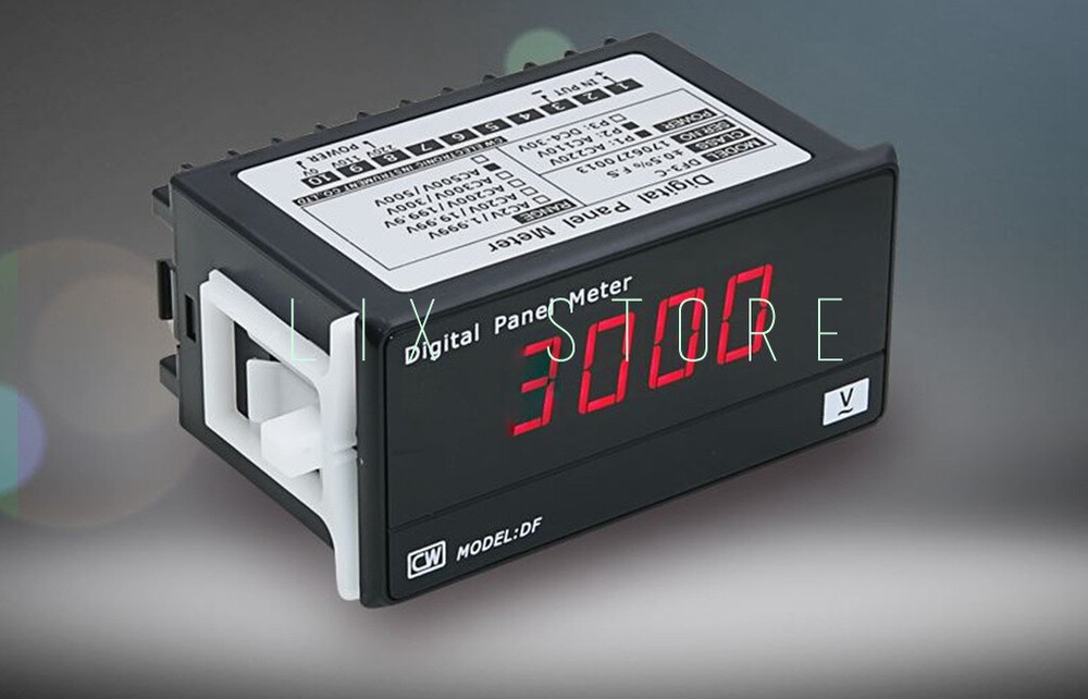 DF3-D Digital DC Voltmeter Amperometer Digital Display Current Voltmeter Head ./