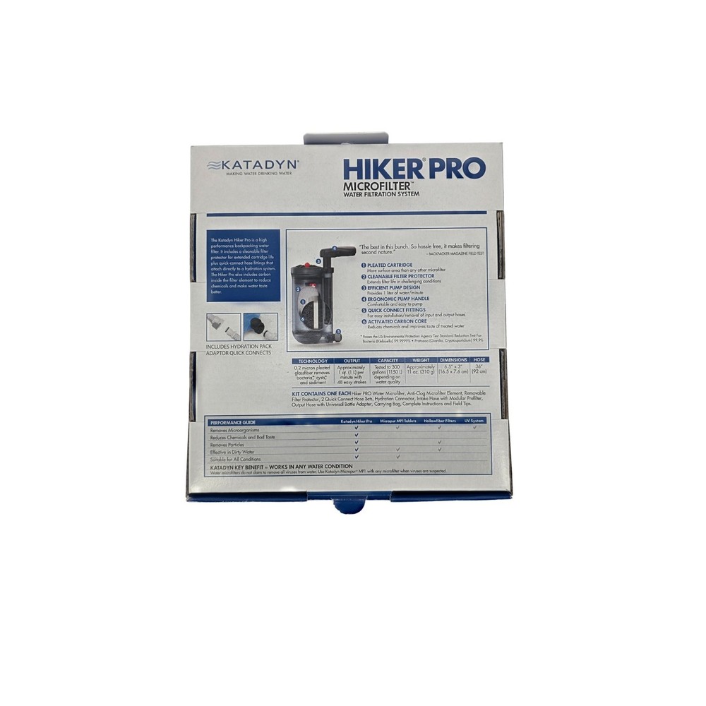 Katadyn Hiker Pro Microfilter Water Filtration System