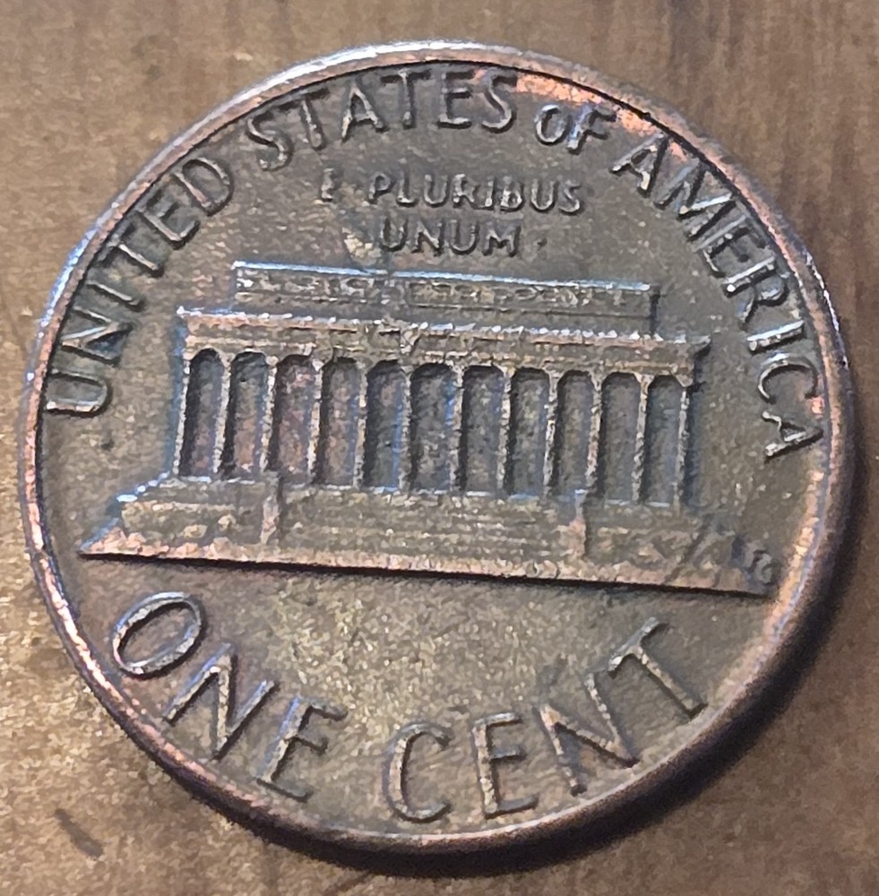1982-P Lincoln Memorial Die Crack /Cent Error 🇺🇲