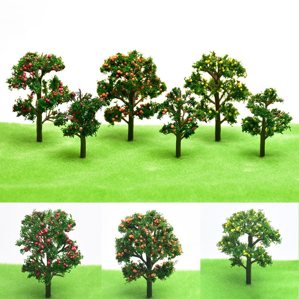 Model Tree Artificial Tree Scenery Train Layout 5/7CM Decor Fruit Tree