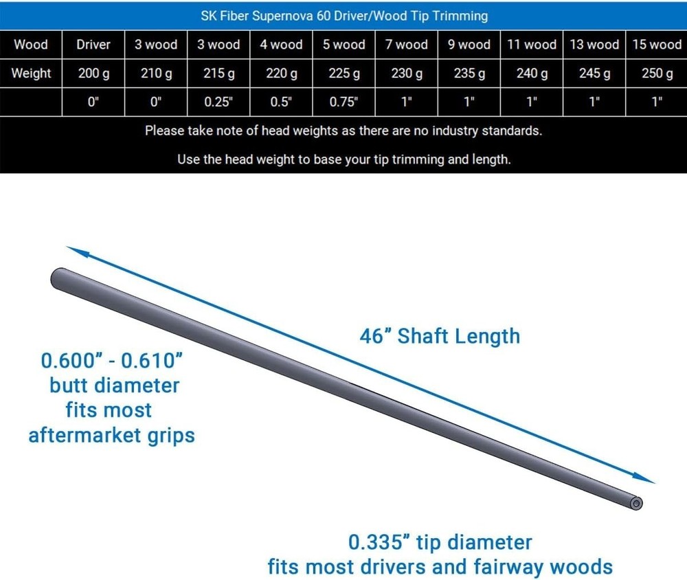 Supernova Graphite Golf Shaft - 64g Weight, Regular Flex for Ultimate Control
