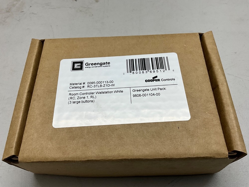 GREENGATE RC-3TLB-Z10-W Room Controller