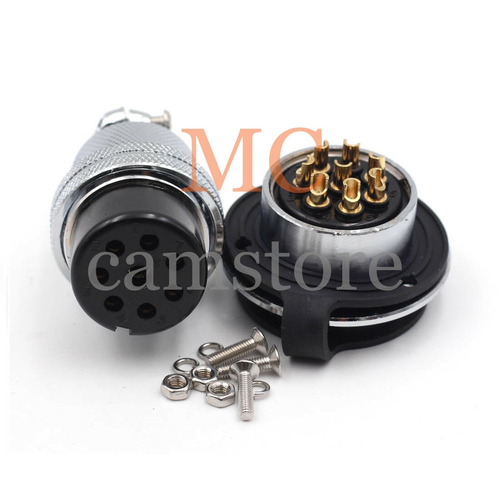 GX30 8Pin Panel Mount Aviation Plug & Socket Circular Multipole Connector 10A