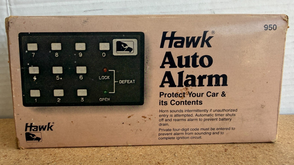 VTG NOS Hawk Auto Alarm Model 950