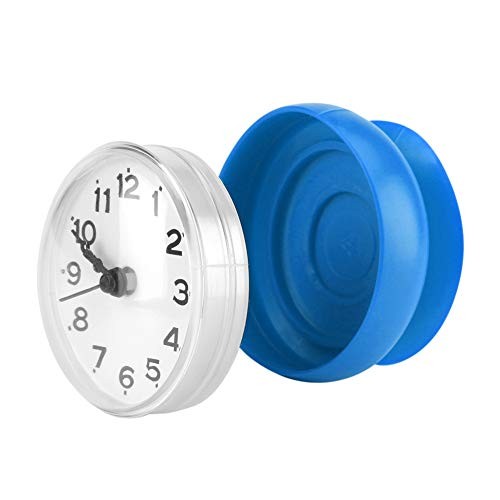 Waterproof Bathroom Shower Clock, Suction Cup Wall Clock Mini 2.8"x1.6"