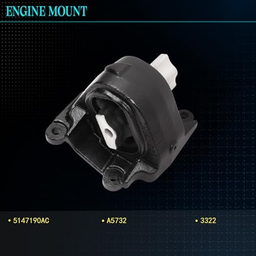 3PCS,Engine Motor Mount & Trans Mount Compatible 2012-2017 Wrangler for Jeep