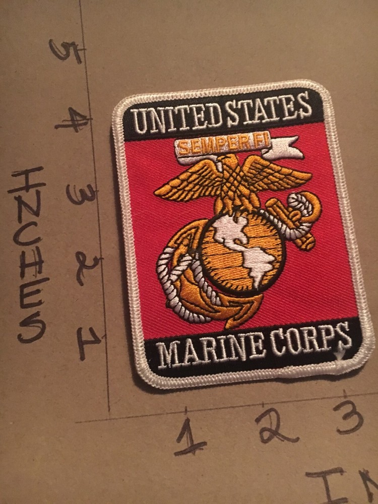 USMC US Marine Corps Square Logo patch 4/22/25 modern variant 2