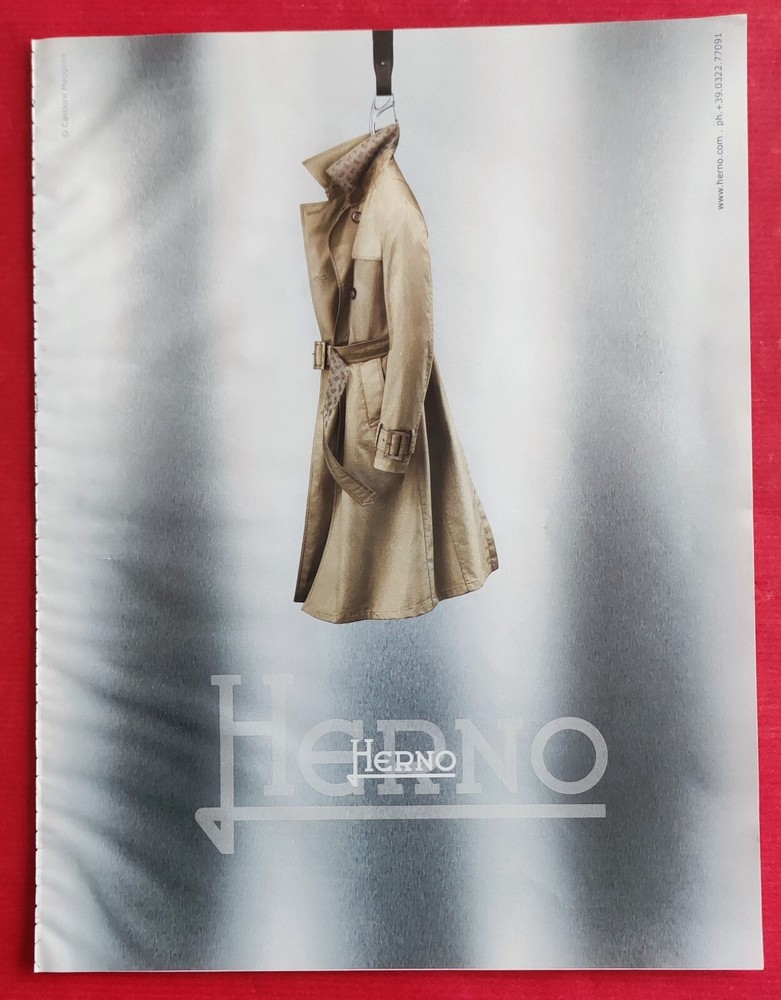 Press Advertising: HERNO Women's Outerwear Coat