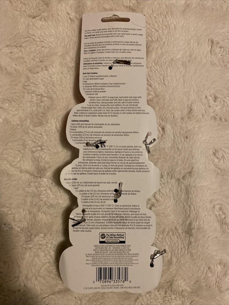 Wilton Method Set Santa, 3 -cookie cutter