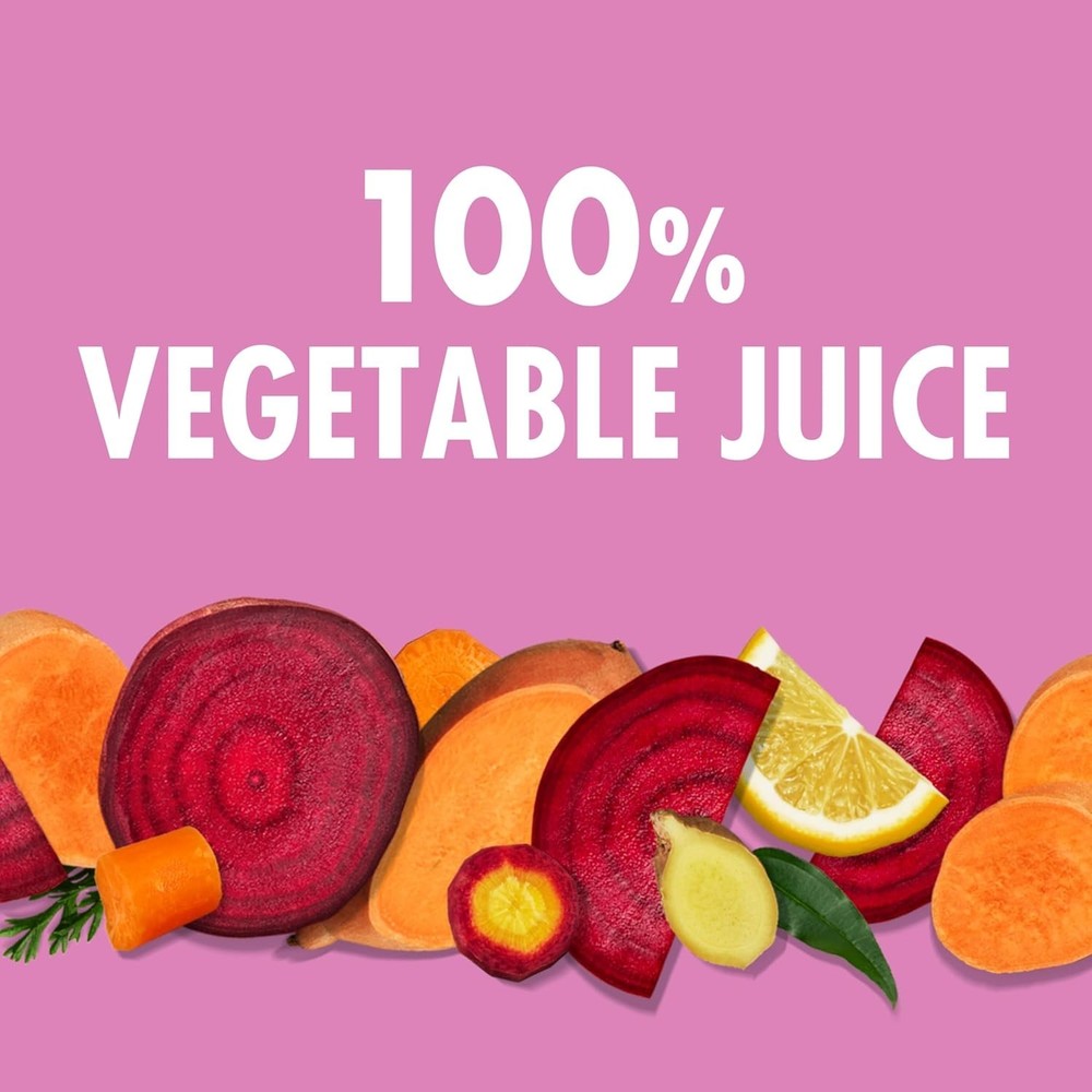 V8 Beet Ginger Lemon 100% Vegetable Juice, Naturally Flavored From Concentrate
