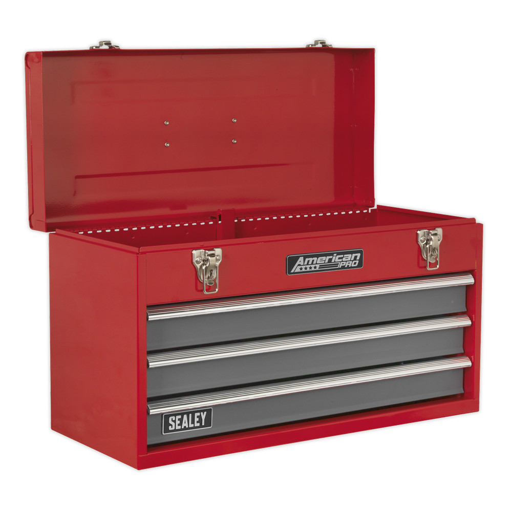 Sealey American PRO� Tool Chest 3 Drawer Red/Grey AP9243BB