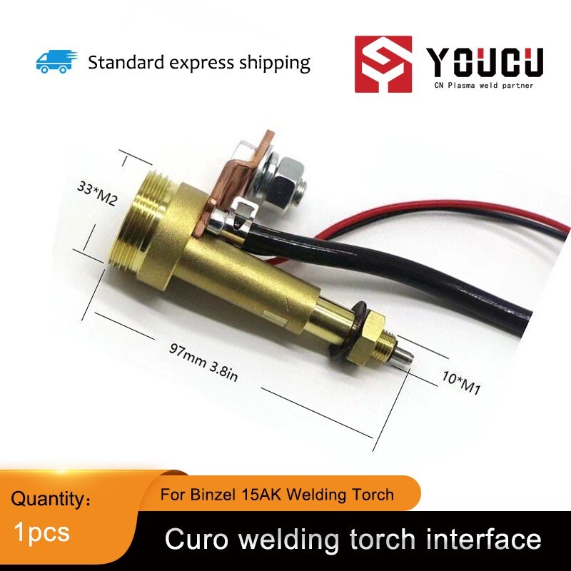 For Binzel 15ak MIG/MAG Adaptor Connector Socket Euro Welding Torch Interface