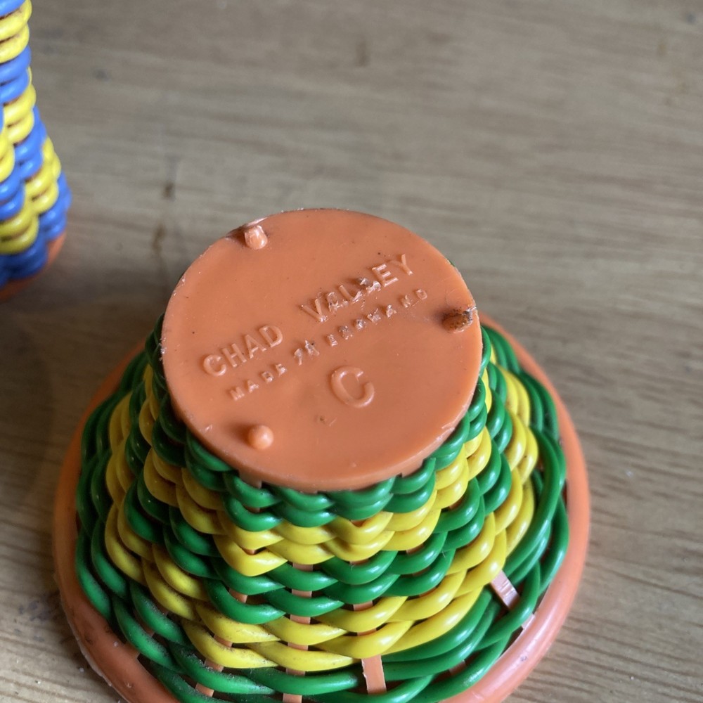 Vintage toy baskets. Chad Valley. Crafts