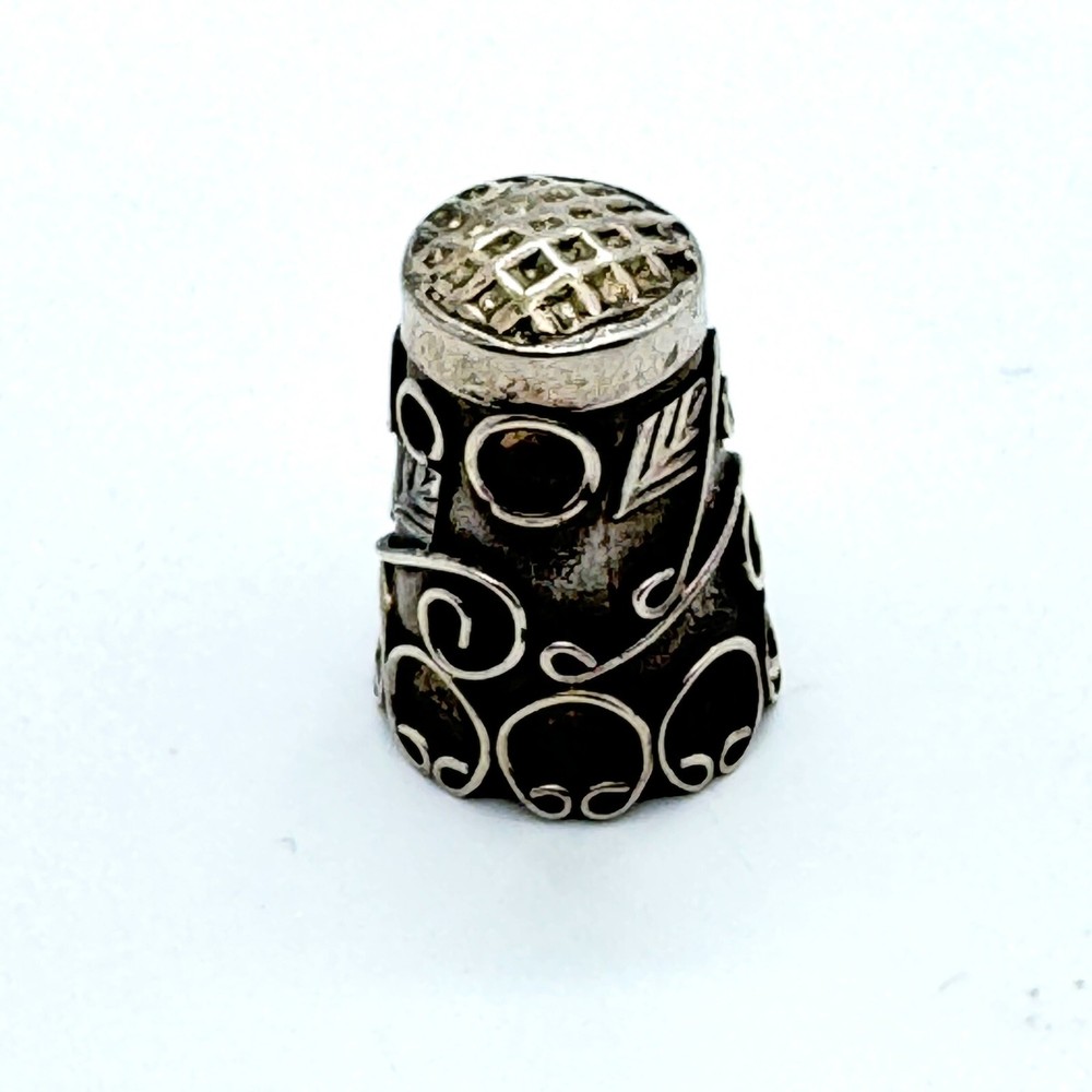 Vintage Sterling Silver Thimble Mexico 4g