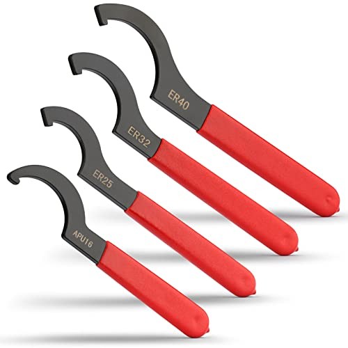 Coilover Wrench Spanner, 4PCS Non-Slip Spanner Wrench Set, Professional