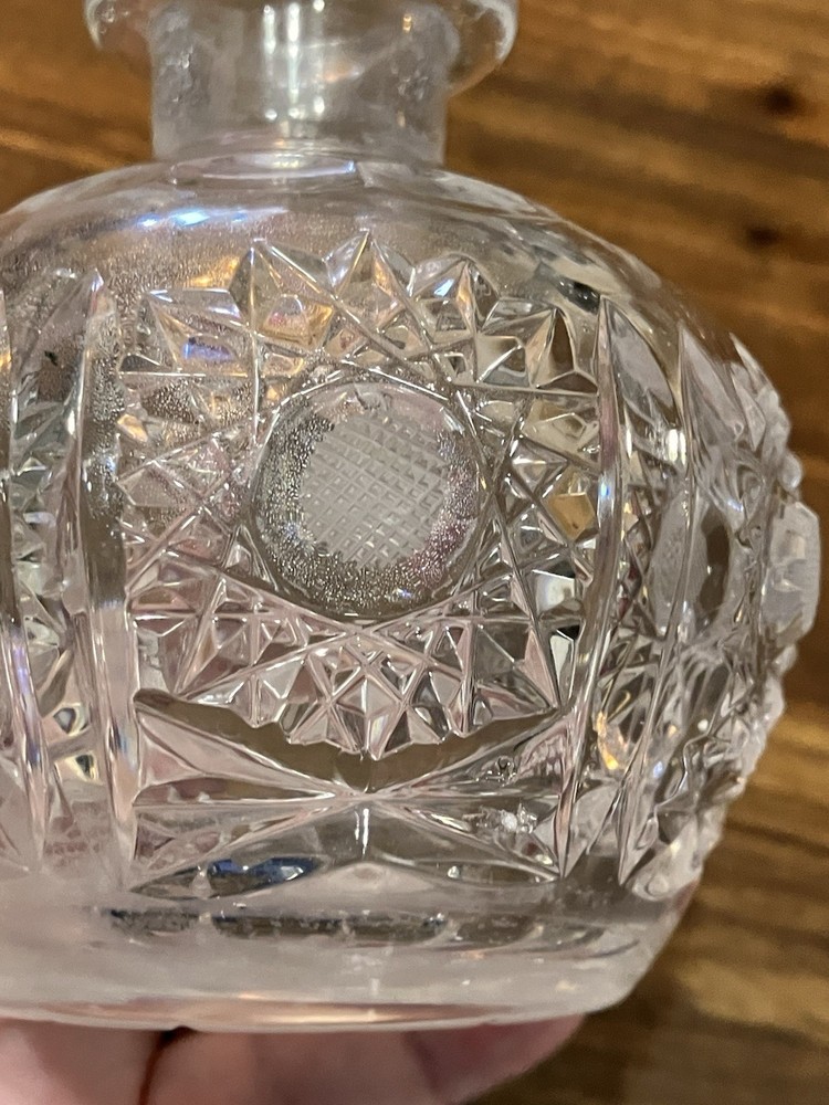 Vintage Cut Crystal Perfume Bottle