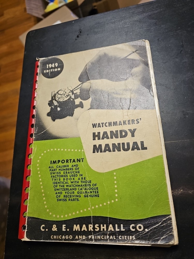 Watchmakers Handy Manual 1949 Edition