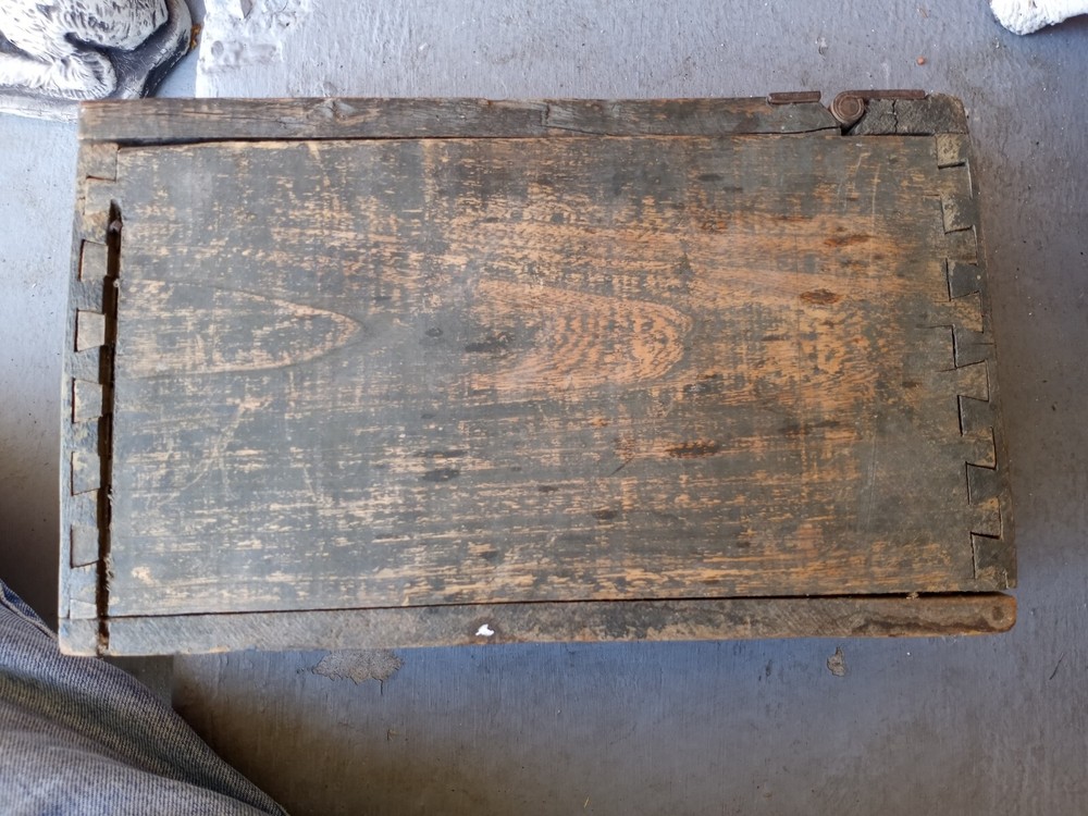 WW1 US ARMY OAK AMMO BOX