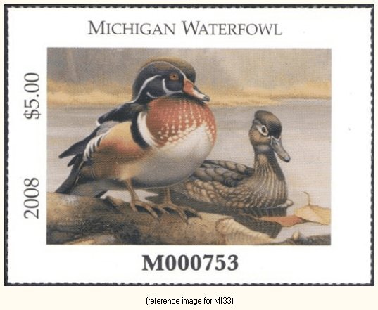 D2K Michigan Duck Stamp 2008 $5.00