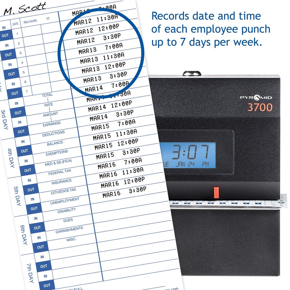 Pyramid Time Systems 35100-10MB 1000 Count English Language Authentic and Gen...
