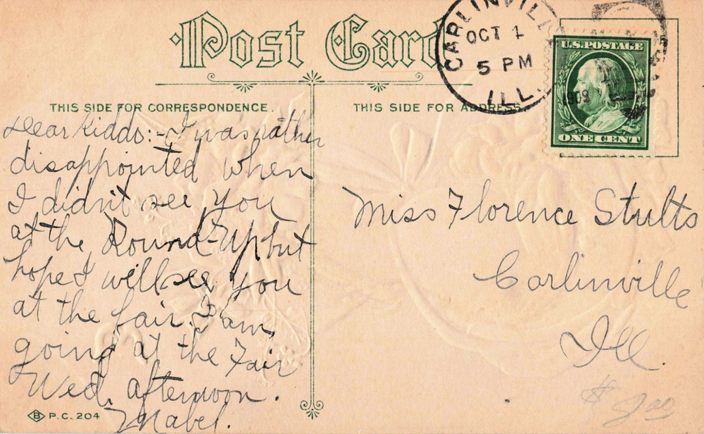 Birthday Postcard c.1910 Embossed (11)