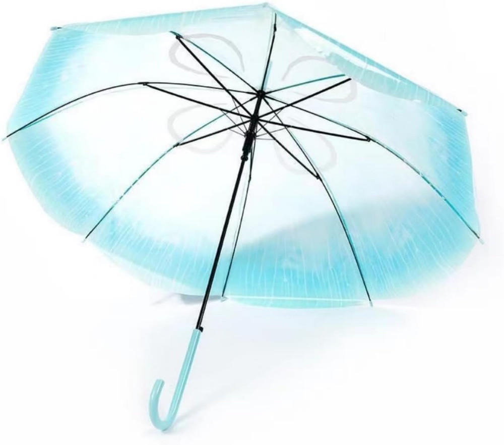 Jellyfish Transparent Umbrella, Romantic Creative Cute Automatic Open J Hook Han
