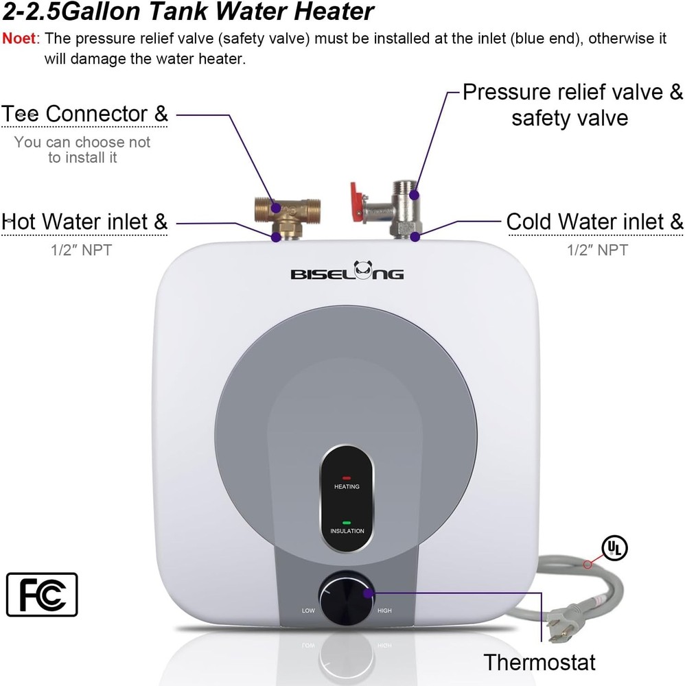 Lightweight Stainless Steel Water Heater with Easy Installation for Food Trucks