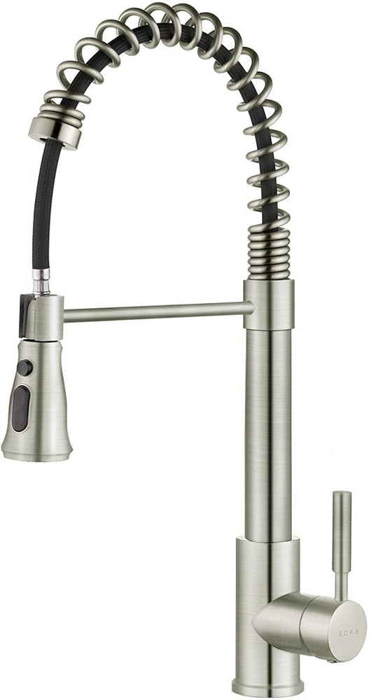 SOKA Kitchen Faucet with Pull Down Sprayer Single Handle RV Commercial High A...