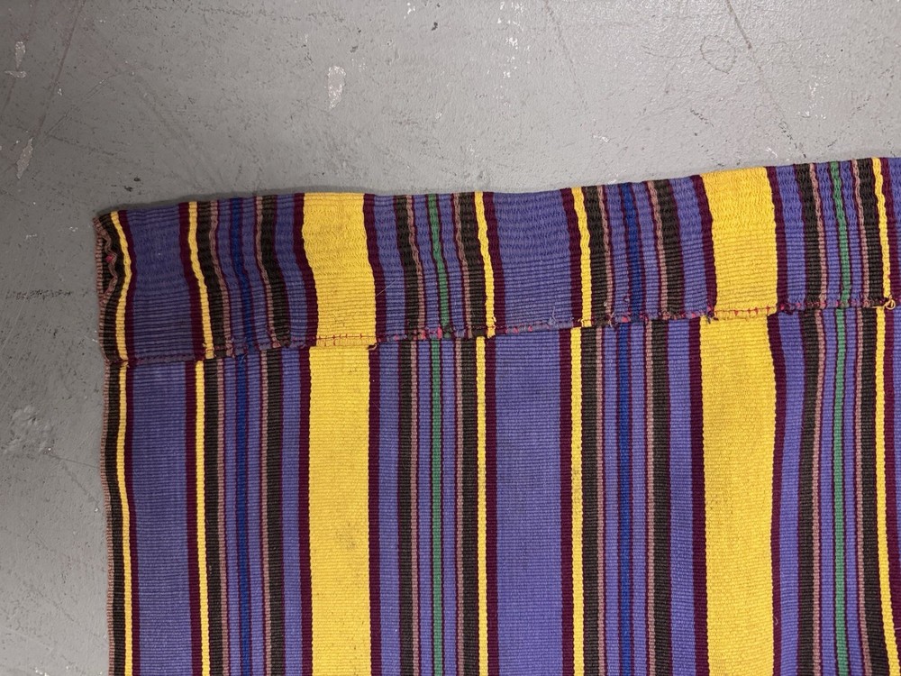 Primitive Peruvian Embroidered Textile Fabric