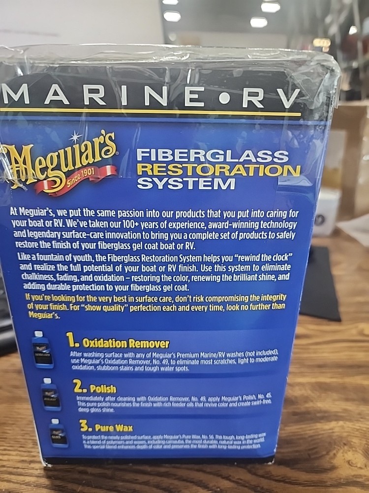 Meguiars M4965 Oxidation Removal Kit 3pc. damaged box