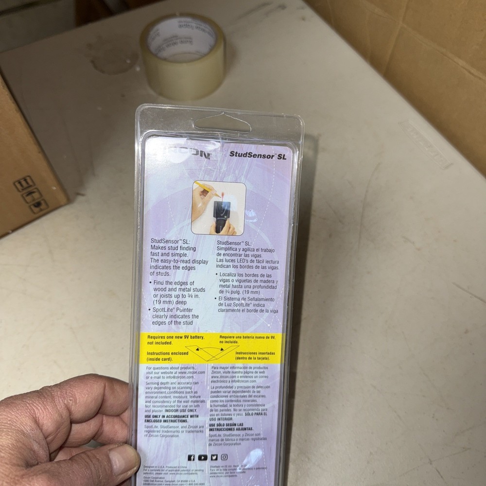 Zircon Stud Sensor SL - Stud Finder Brand new