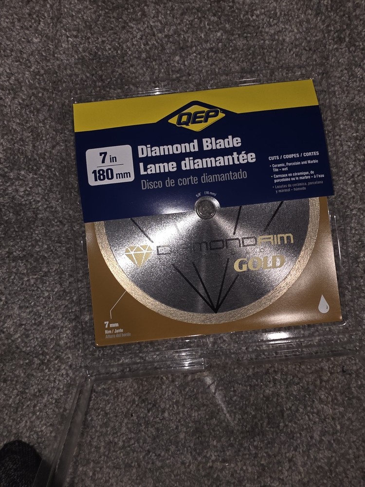 QEP Diamond Rim 7" Tile Cutting Blade