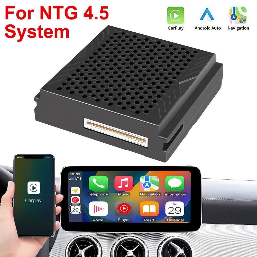 Wireless Apple CarPlay Android Auto For Mercedes Benz NTG 4.5 Module