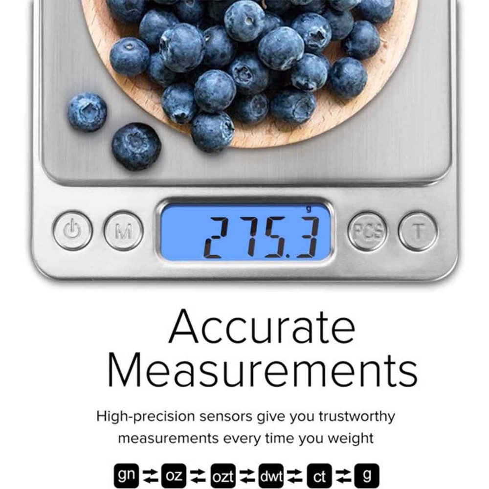 Digital Kitchen Scale Food Scale Gram Electronic Scale 0.1g Accurate 6.6lbs
